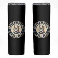 Funny Toilet Clogging Champion Badge Meme Skinny Tumbler for Poop Legends Gut Bomb Gladiators - Wonder Print Shop