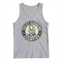 Funny Toilet Clogging Champion Badge Meme Tank Top for Poop Legends Gut Bomb Gladiators - Wonder Print Shop