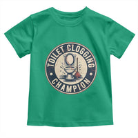 Funny Toilet Clogging Champion Badge Meme Toddler T Shirt for Poop Legends Gut Bomb Gladiators - Wonder Print Shop
