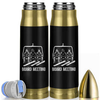 Funny Snowboarding Board Meeting Bullet Tumbler Chairlift Snowboarders Powder Junkies - Wonder Print Shop
