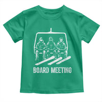 Funny Snowboarding Board Meeting Toddler T Shirt Chairlift Snowboarders Powder Junkies - Wonder Print Shop
