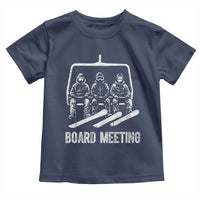 Funny Snowboarding Board Meeting Toddler T Shirt Chairlift Snowboarders Powder Junkies - Wonder Print Shop