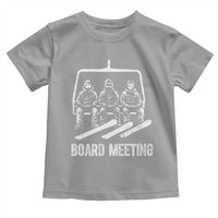 Funny Snowboarding Board Meeting Toddler T Shirt Chairlift Snowboarders Powder Junkies - Wonder Print Shop