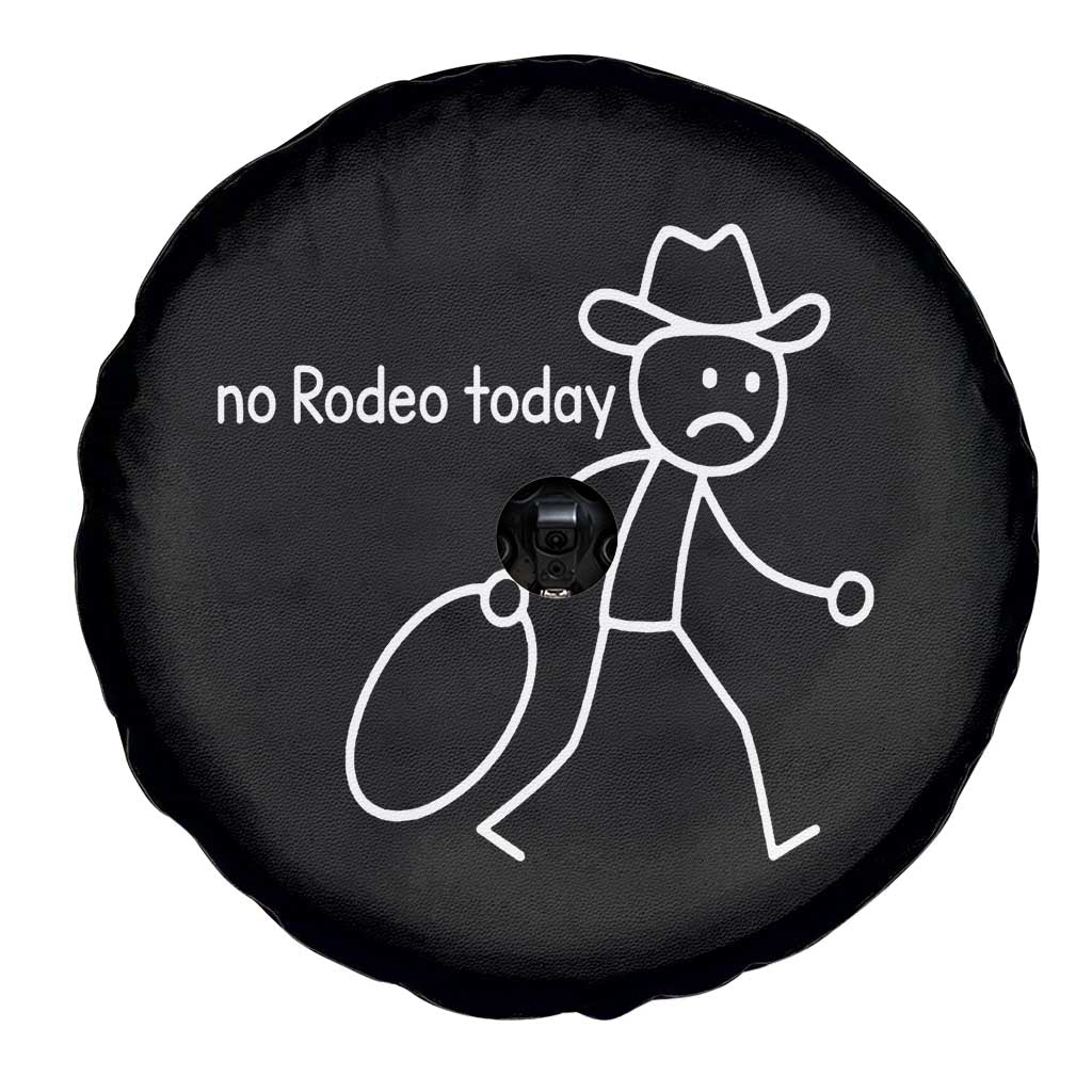 No Rodeo Today Sad Cowboy Stick Figure Meme Spare Tire Cover Funny Yeehaw Depression - Wonder Print Shop
