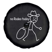 No Rodeo Today Sad Cowboy Stick Figure Meme Spare Tire Cover Funny Yeehaw Depression - Wonder Print Shop