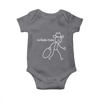 No Rodeo Today Sad Cowboy Stick Figure Meme Baby Onesie Funny Yeehaw Depression - Wonder Print Shop