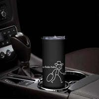 No Rodeo Today Sad Cowboy Stick Figure Meme Skinny Tumbler Funny Yeehaw Depression - Wonder Print Shop