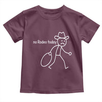 No Rodeo Today Sad Cowboy Stick Figure Meme Toddler T Shirt Funny Yeehaw Depression - Wonder Print Shop