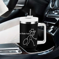 No Rodeo Today Sad Cowboy Stick Figure Meme Tumbler With Handle Funny Yeehaw Depression - Wonder Print Shop