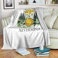 Not All Those Who Wander Are Lost RPG Gamers Throw Blanket Funny Dice Nevermind Adventurers - Wonder Print Shop