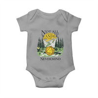 Not All Those Who Wander Are Lost RPG Gamers Baby Onesie Funny Dice Nevermind Adventurers - Wonder Print Shop