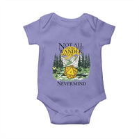 Not All Those Who Wander Are Lost RPG Gamers Baby Onesie Funny Dice Nevermind Adventurers - Wonder Print Shop