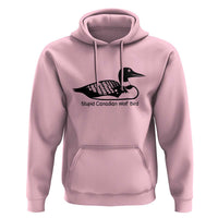 Stupid Canadian Wolf Bird Hoodie Funny Common Loon Meme Dry Humor - Wonder Print Shop