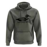 Stupid Canadian Wolf Bird Hoodie Funny Common Loon Meme Dry Humor - Wonder Print Shop
