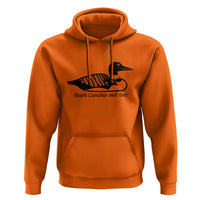 Stupid Canadian Wolf Bird Hoodie Funny Common Loon Meme Dry Humor - Wonder Print Shop