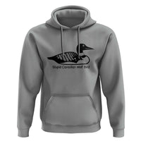 Stupid Canadian Wolf Bird Hoodie Funny Common Loon Meme Dry Humor - Wonder Print Shop