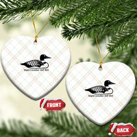 Stupid Canadian Wolf Bird Ceramic Ornament Funny Common Loon Meme Dry Humor - Wonder Print Shop