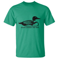 Stupid Canadian Wolf Bird T Shirt Funny Common Loon Meme Dry Humor - Wonder Print Shop