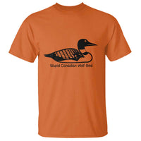Stupid Canadian Wolf Bird T Shirt Funny Common Loon Meme Dry Humor - Wonder Print Shop