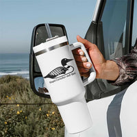 Stupid Canadian Wolf Bird Tumbler With Handle Funny Common Loon Meme Dry Humor - Wonder Print Shop