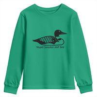 Stupid Canadian Wolf Bird Youth Sweatshirt Funny Common Loon Meme Dry Humor - Wonder Print Shop