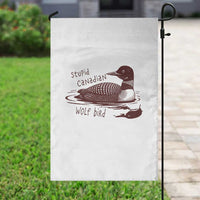 Stupid Canadian Wolf Bird Common Loon Garden Flag Funny Absurd Bird Meme Humor - Wonder Print Shop
