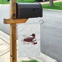 Stupid Canadian Wolf Bird Common Loon Garden Flag Funny Absurd Bird Meme Humor - Wonder Print Shop