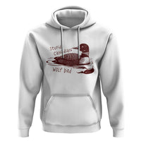 Stupid Canadian Wolf Bird Common Loon Hoodie Funny Absurd Bird Meme Humor - Wonder Print Shop