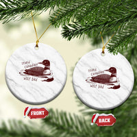 Stupid Canadian Wolf Bird Common Loon Ceramic Ornament Funny Absurd Bird Meme Humor - Wonder Print Shop