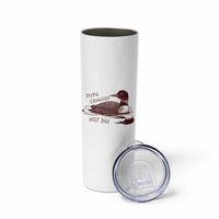 Stupid Canadian Wolf Bird Common Loon Skinny Tumbler Funny Absurd Bird Meme Humor - Wonder Print Shop