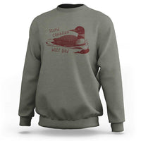 Stupid Canadian Wolf Bird Common Loon Sweatshirt Funny Absurd Bird Meme Humor - Wonder Print Shop