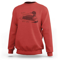 Stupid Canadian Wolf Bird Common Loon Sweatshirt Funny Absurd Bird Meme Humor - Wonder Print Shop