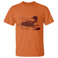 Stupid Canadian Wolf Bird Common Loon T Shirt Funny Absurd Bird Meme Humor - Wonder Print Shop