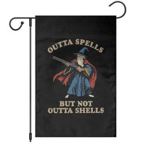 Outta Spells But Not Outta Shells Garden Flag Funny Wizard Fantasy Meme - Wonder Print Shop