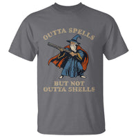 Outta Spells But Not Outta Shells T Shirt Funny Wizard Fantasy Meme - Wonder Print Shop