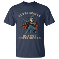Outta Spells But Not Outta Shells T Shirt Funny Wizard Fantasy Meme - Wonder Print Shop