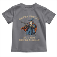 Outta Spells But Not Outta Shells Toddler T Shirt Funny Wizard Fantasy Meme - Wonder Print Shop