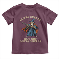 Outta Spells But Not Outta Shells Toddler T Shirt Funny Wizard Fantasy Meme - Wonder Print Shop