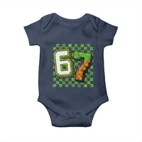 Funny 67 Pixel Style Graphic Baby Onesie Viral Six Seven Meme Gamer - Wonder Print Shop