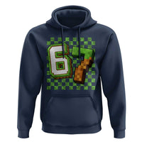 Funny 67 Pixel Style Graphic Hoodie Viral Six Seven Meme Gamer - Wonder Print Shop
