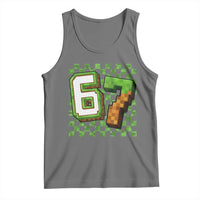 Funny 67 Pixel Style Graphic Tank Top Viral Six Seven Meme Gamer - Wonder Print Shop