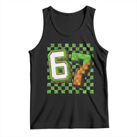 Funny 67 Pixel Style Graphic Tank Top Viral Six Seven Meme Gamer - Wonder Print Shop
