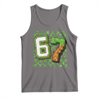 Funny 67 Pixel Style Graphic Tank Top Viral Six Seven Meme Gamer - Wonder Print Shop