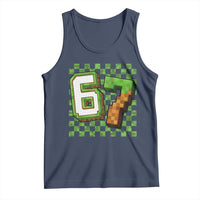 Funny 67 Pixel Style Graphic Tank Top Viral Six Seven Meme Gamer - Wonder Print Shop