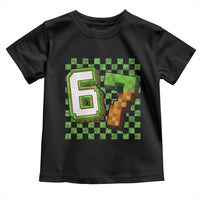 Funny 67 Pixel Style Graphic Toddler T Shirt Viral Six Seven Meme Gamer - Wonder Print Shop