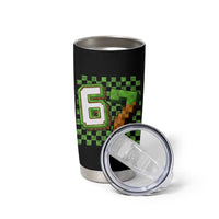Funny 67 Pixel Style Graphic Tumbler Cup Viral Six Seven Meme Gamer - Wonder Print Shop