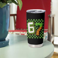 Funny 67 Pixel Style Graphic Tumbler Cup Viral Six Seven Meme Gamer - Wonder Print Shop