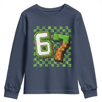 Funny 67 Pixel Style Graphic Youth Sweatshirt Viral Six Seven Meme Gamer - Wonder Print Shop