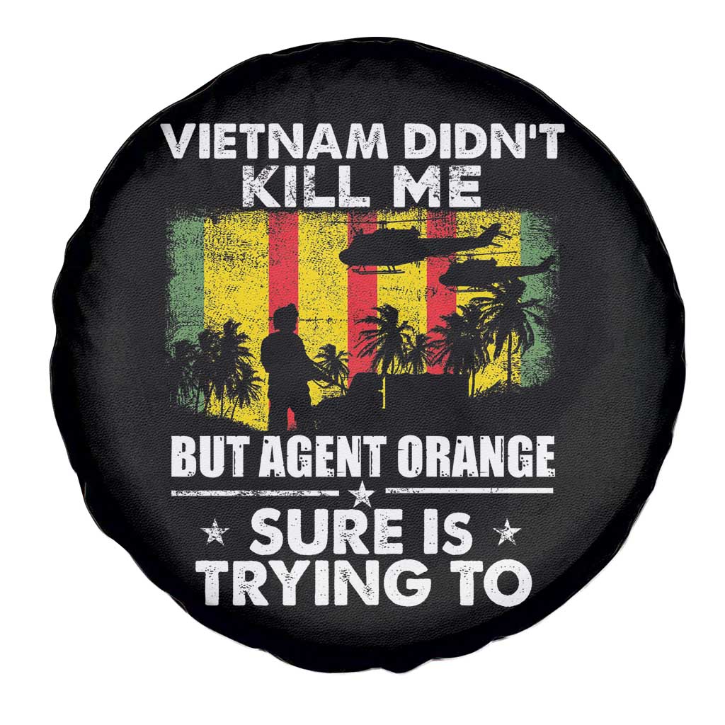 Vietnam Veteran Spare Tire Cover Orange Agent Victims Retired Soldiers