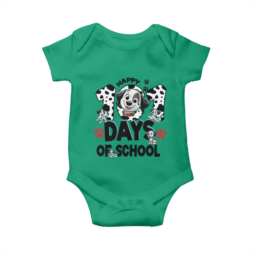 101 Days Of School Dalmatian Dogs Baby Onesie Happy 101th Day